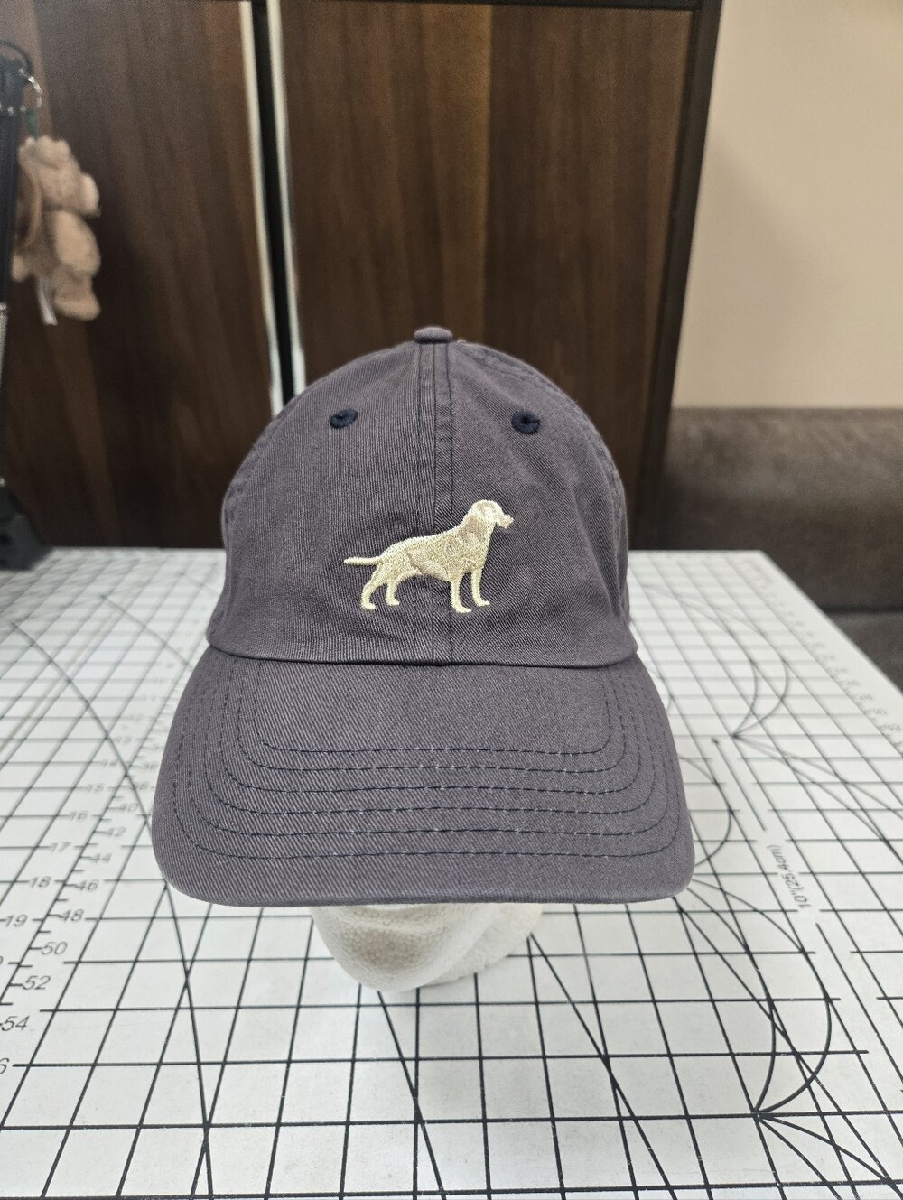 Orvis Embroidered Lab Ball Cap (Navy/ Yellow Lab)